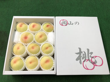 【家庭用】愛菜連の白桃(岡山県産)「白皇」「恵白」(9~11玉)【約3kg】